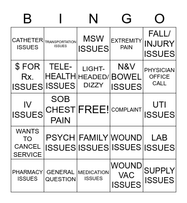 BAT PHONE Bingo Card
