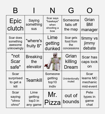 mcc21 lime Bingo Card