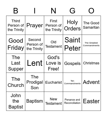 PreCom1 Year End Review Bingo Card