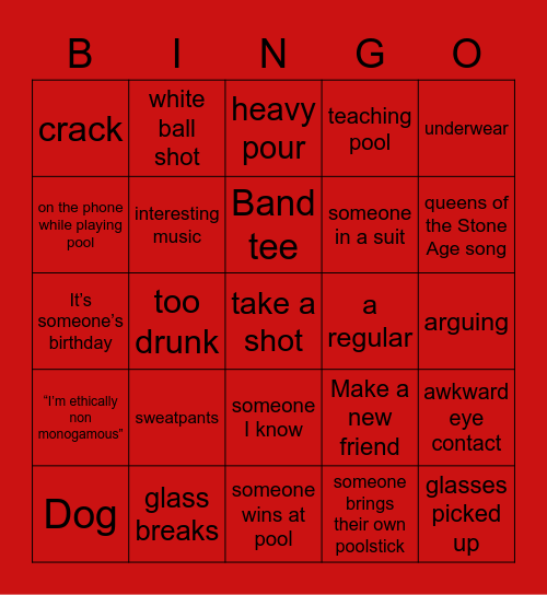 Circa Bingo Card