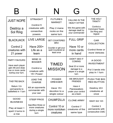 BIRTHDAY BINGO Card