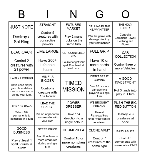 BIRTHDAY BINGO Card