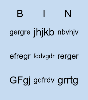 Israel Day Bingo Card