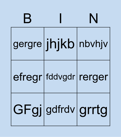 Israel Day Bingo Card
