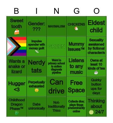 💚🐝Bee Similarity Bingo🐝💚 Bingo Card