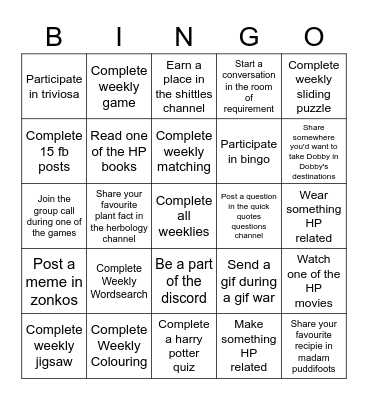 May Bingo Card