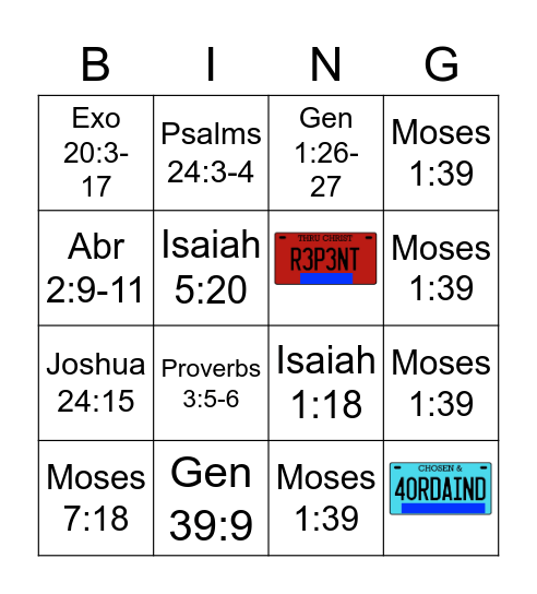 DM OT Scripture Review Bingo Card