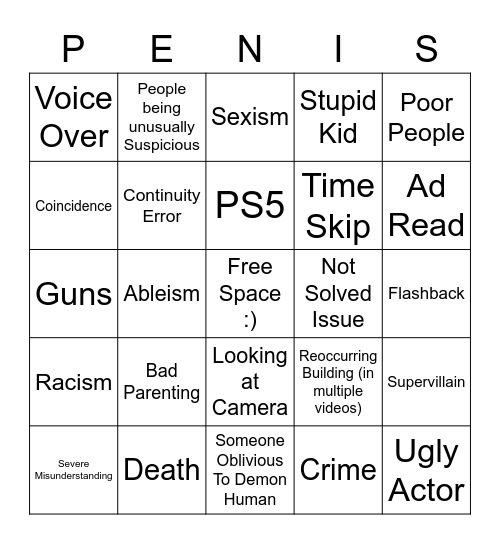 Dhar Mann Rip-Off Bingo Card