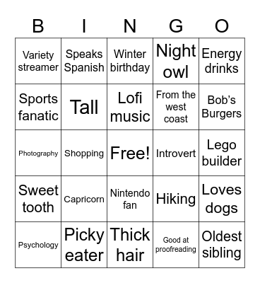 Maximus Bingo! Bingo Card