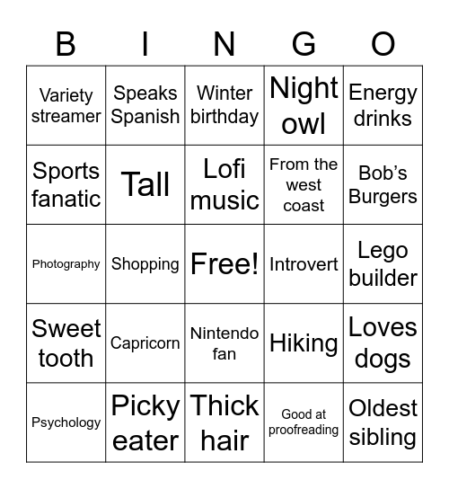 Maximus Bingo! Bingo Card