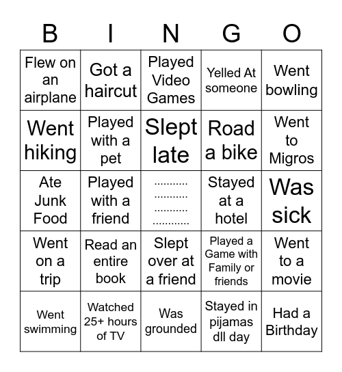 SPRING BREAK!    Find a Friend Who.... Bingo Card