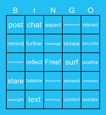 SM B3U2 Bingo Card