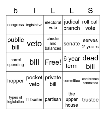 bill bingo Card