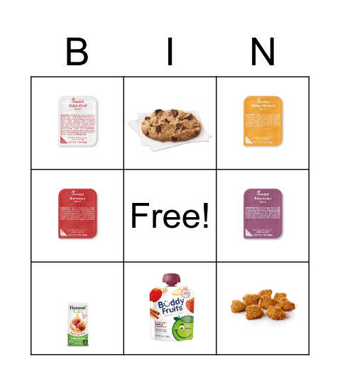 Chick-Fil-A Bingo Card