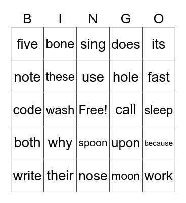 Reading Buddies Bingo: Grade 3 Bingo Card