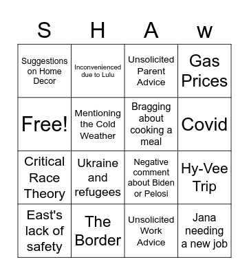 KS Bingo Card