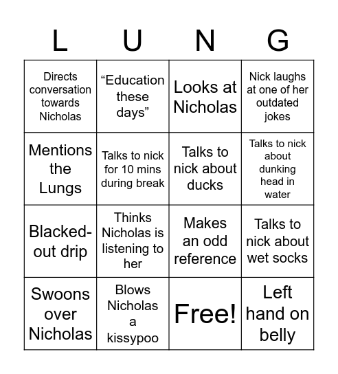 Airway Bingo Card