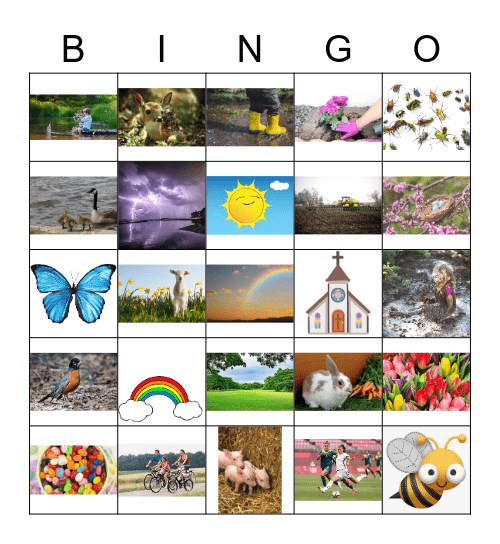 Spring Bingo Card