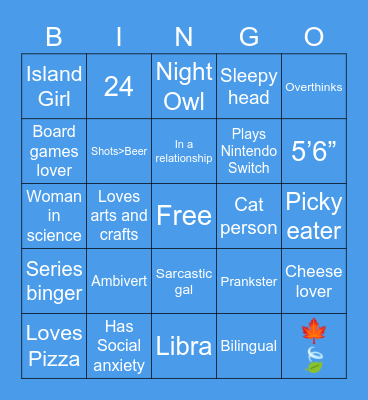 Andrea’s Bingo! Bingo Card