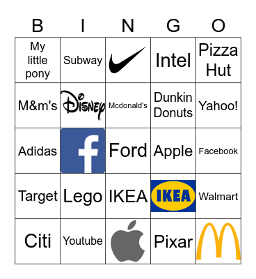 LOGO BINGO Card