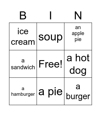 BG4L3 VOC Bingo Card