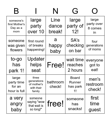 Scavenger Hunt! Bingo Card