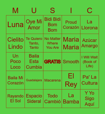 ***¡CINCO DE MAYO!*** Bingo Card