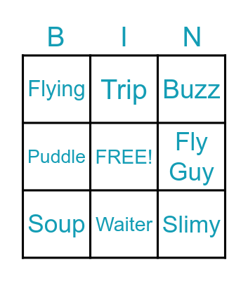 Fly Guy Bingo Card