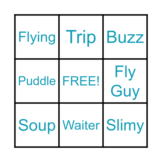 Fly Guy Bingo Card