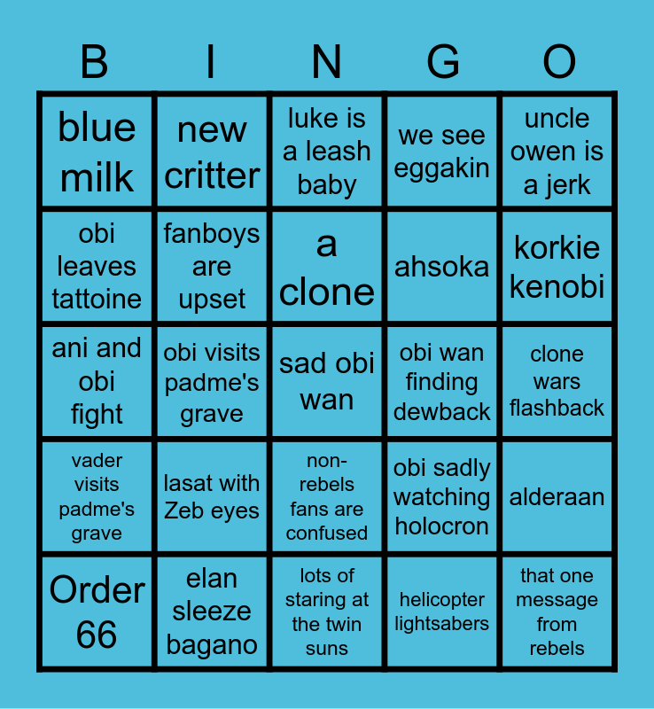 KENOOOOOBBBBIIIIII Bingo Card