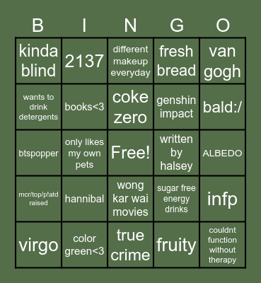 yuma Bingo Card