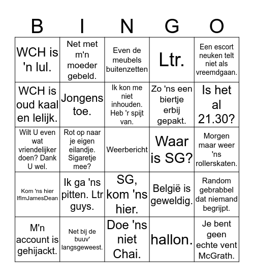 niels0 Bingo Card