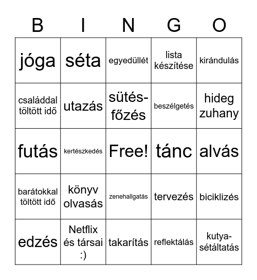 Erőforrások bingo Card