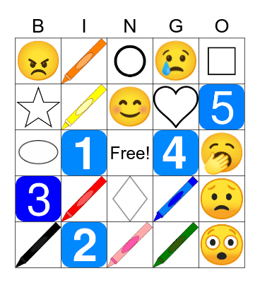 Spanish Vocabulary BINGO Card