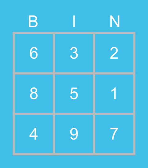 Bingo Live Bingo Card