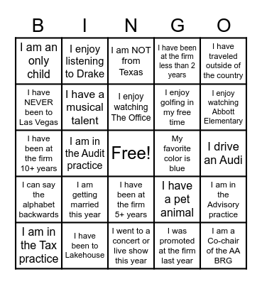 Houston AA BRG Bingo Card