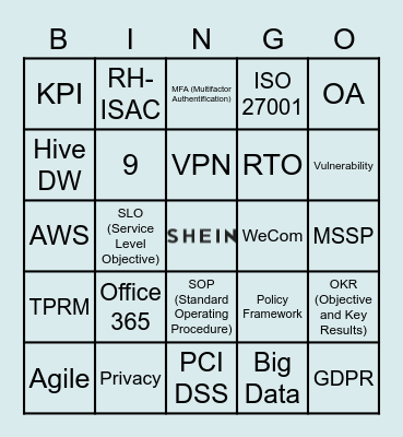 STL Bingo Card