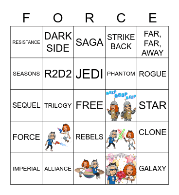 MPUG 2022 FORCE Bingo Card