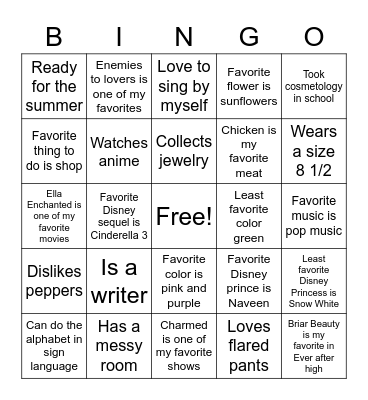 Do You Really Relate? Bingo Card