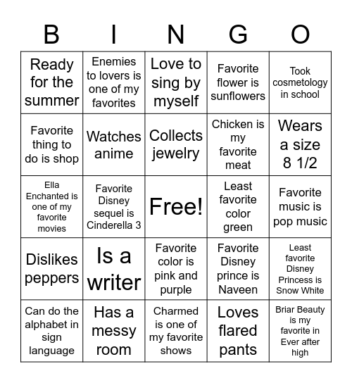 Do You Really Relate? Bingo Card