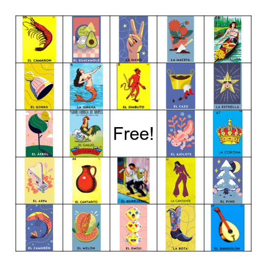 Loteria Bingo Card