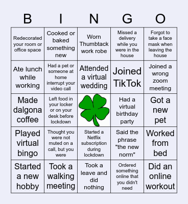 Icebreaker Bingo - Team Huddle Edition! Bingo Card