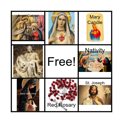 Mary, Our Blessed Mother Bingo Card