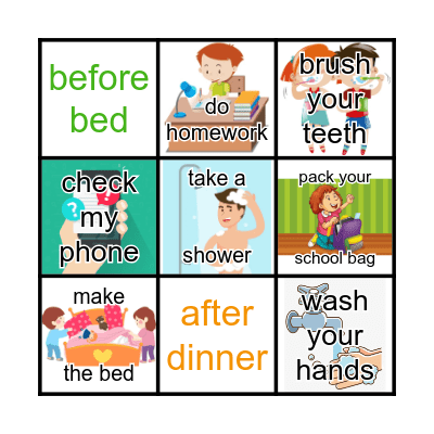 Fly High 5 - unit 1 Bingo Card