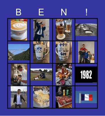 Ben Bingo! Bingo Card