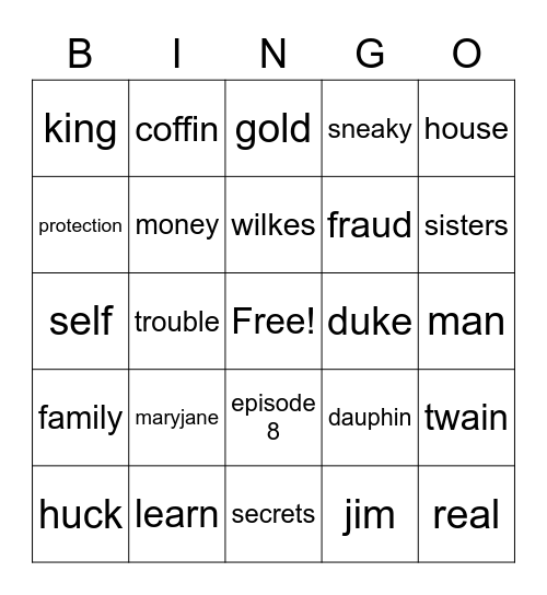 Real or Fraud. Bingo Card