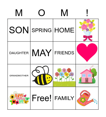 Happy Mother's Day! Bingo Card