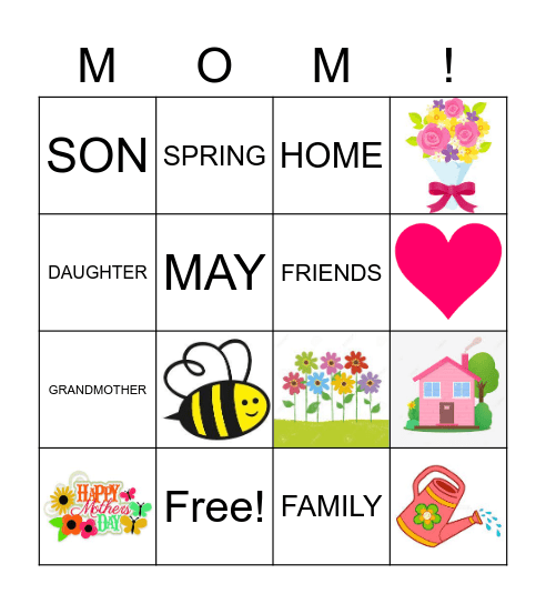 Happy Mother's Day! Bingo Card