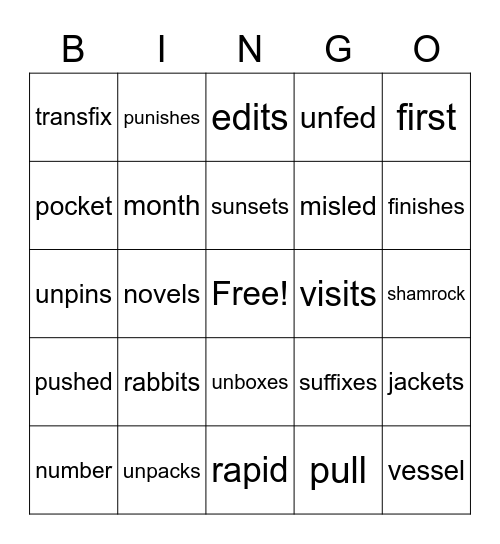 3.1 BINGO Card