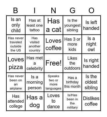 Hybrid Bingo Card